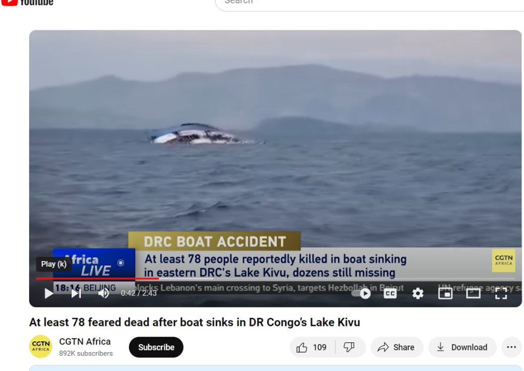 YouTube Video by CGTN Africa