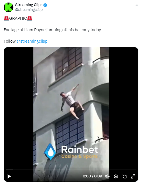 Viral Video Claiming To Show Liam Payne Falling To His Death Is Old & Unrelated