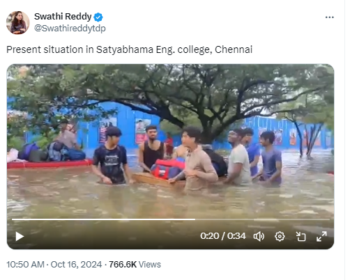  Flooding At Sathyabama College 