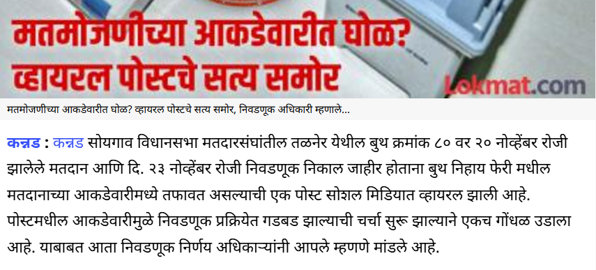 Explainer: कन्नड मतदारसंघाचा निकाल आणि आकडेवारीत घोळ झाल्याच्या आरोपावरून तापलेले राजकारण नेमके काय आहे? जाणून घेऊयात