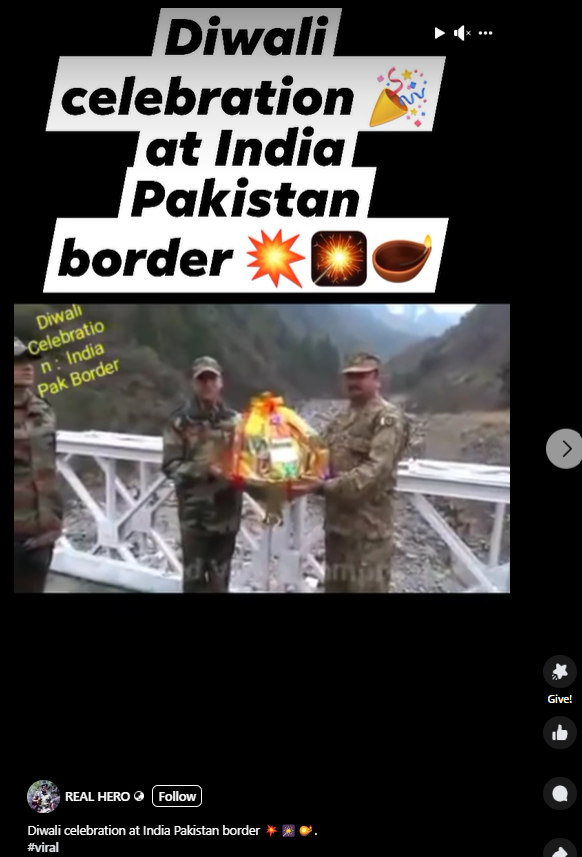 Diwali celebrations at India-Pakistan border ?