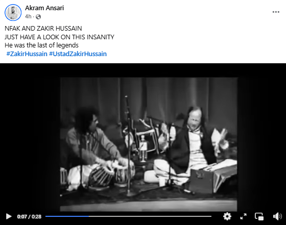  Zakir Hussain Performing With Nusrat Fateh Ali Khan