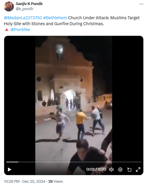 Was Bethlehem Church Attacked On Christmas?