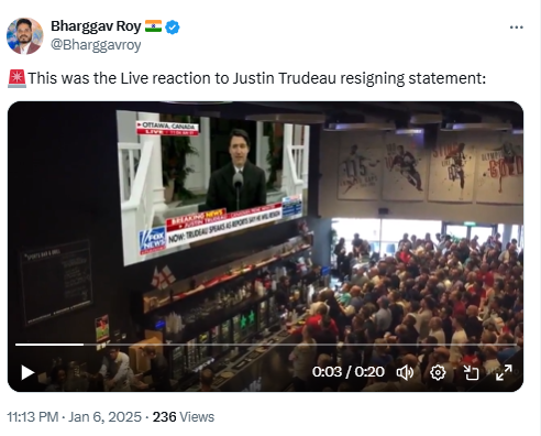 Canadians Celebrating Justin Trudeau’s Resignation ? 