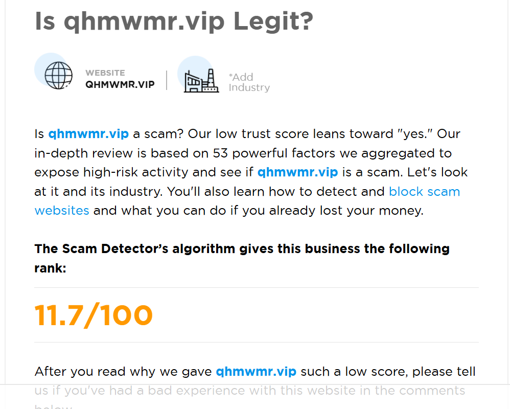 Scam Detector review