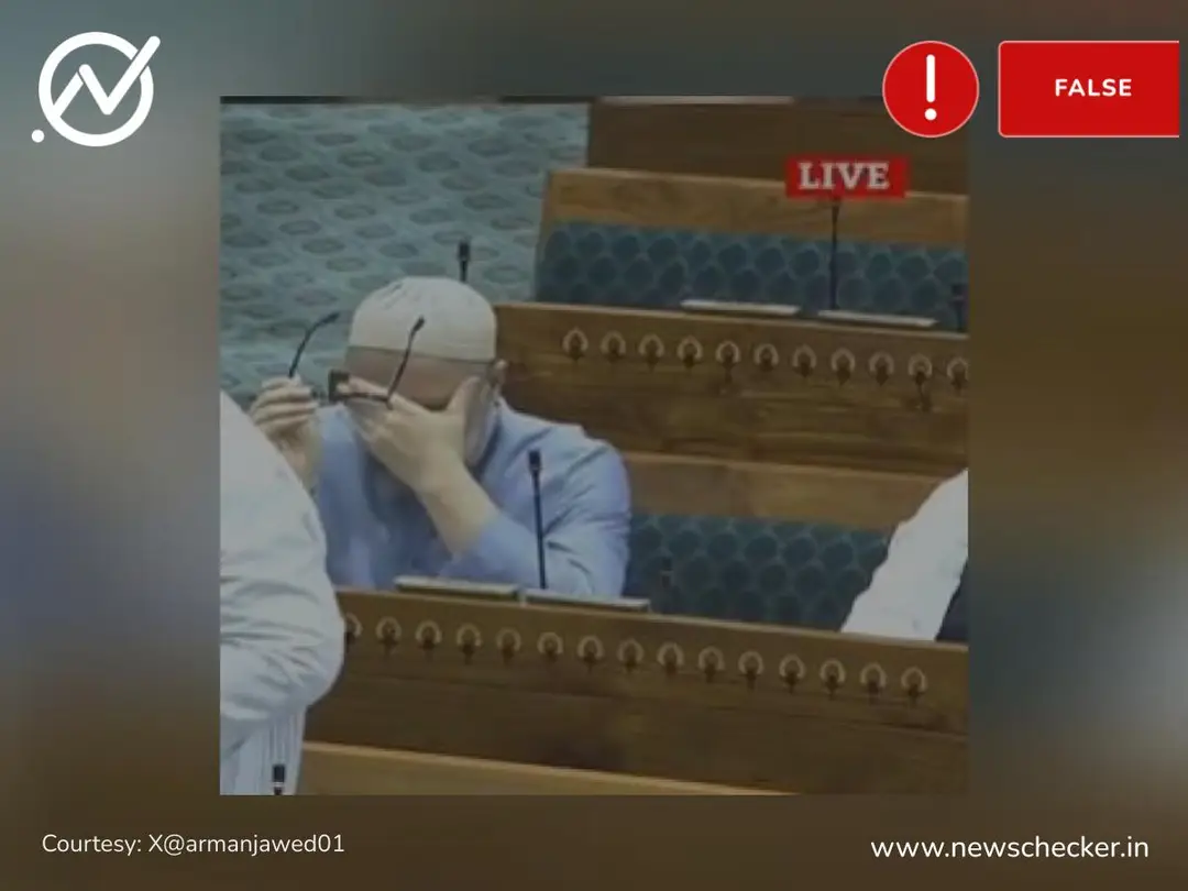 வக்பு மசோதா நிறைவேறியதால் மக்களவையில் அழுதாரா அசாதுதின் ஒவைசி?