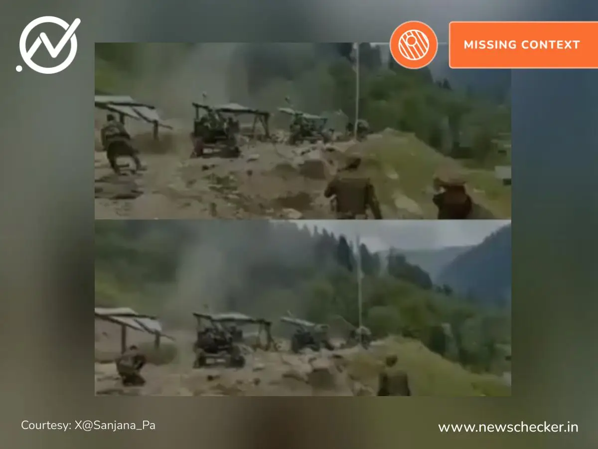 பஹல்காம் தாக்குதலுக்கு பிறகு பாகிஸ்தான் மீது இந்திய ராணுவம் போர் தொடுத்ததாக பரவும் வீடியோ உண்மையானதா?