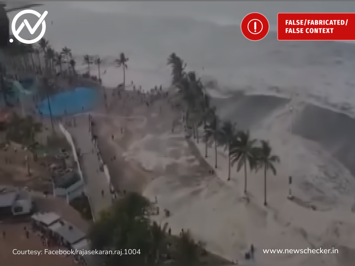 ரஷ்ய நிலநடுக்கத்தால் கடல்நீர் ஊருக்குள் புகுந்ததாக பரவும் வீடியோ உண்மையானதா?