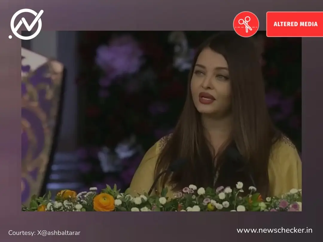 இந்திய எல்லைப் பகுதிகளை பாகிஸ்தானிடம் பறிகொடுத்தது குறித்து பிரதமர் பதிலளிக்க வேண்டும் என்றாரா ஐஸ்வர்யா ராய்?